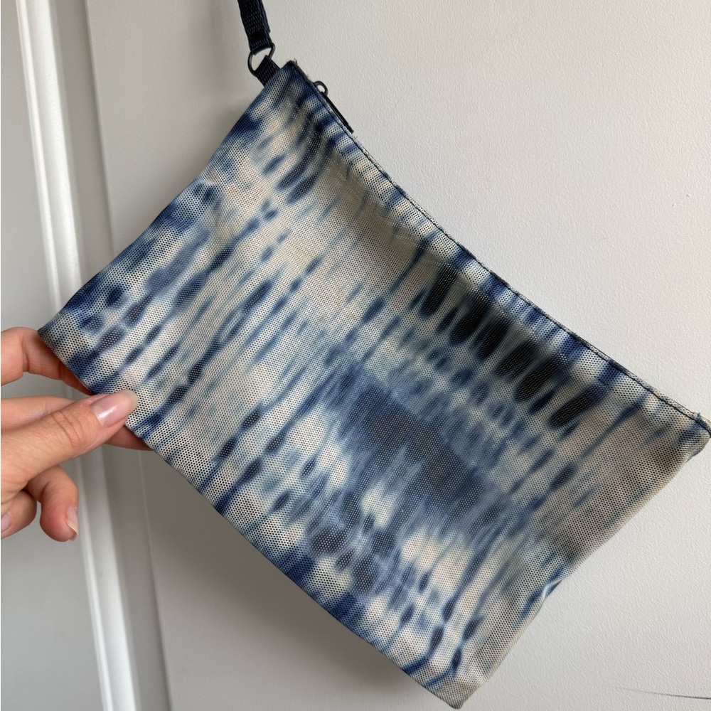 Target Wild Fable Navy and Beige Tie-Dye Clutch